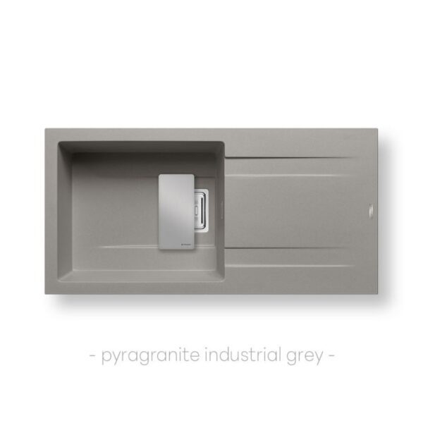 Кухненска мивка Kartesio plus 100x50 индустриално сиво