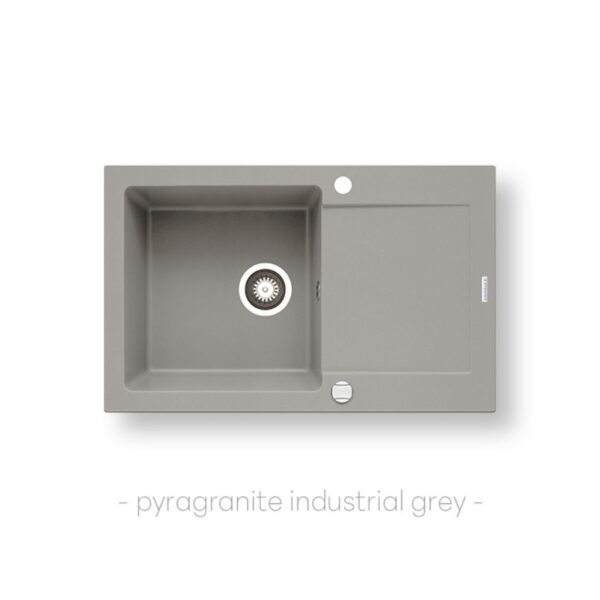 Кухненска мивка Pyramis Mido 79х50 индустриално сиво